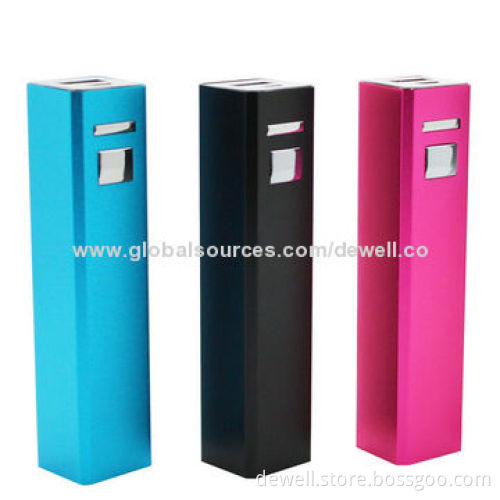 Promotion item for Christmas, 2,000/2,500/2,600mAh metal case power bank, multicolor, slim sizeNew